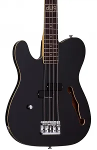 Электрогитарный бас Schecter dUg Pinnick Baron-H для левшей, глянцевый черный