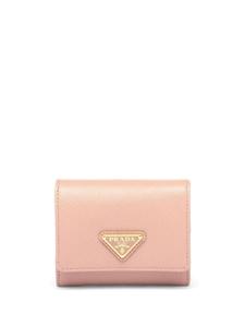 Кошелек из сафьяновой кожи с логотипом Prada, розовый