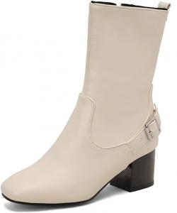 LYYSKY Женские красивые узкие ботинки на щиколотке. Размер соответствует длине подошвы стопы. См. таблицу размеров и описание продукта. Размер US3-US17/EU33-EU50., White(T106-8)