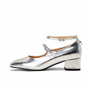 Туфли Мэри Джейн женские SHOEMAKER QUEEN, Silver