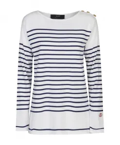 Хлопковый свитер с круглым вырезом Seafarer, синий