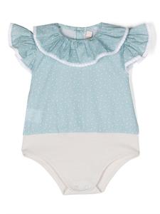 La Stupenderia боди с цветочным принтом, синий