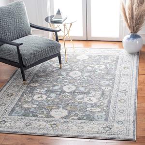SAFAVIEH History Collection ковер, 122 x 183 см, Light Grey & Dark Grey, Oriental дизайн, без линьки и простой в уходе, идеален для помещений с высокой проходимостью в прихожей, гостиной, спальне (HIS578F)