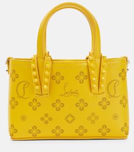 Сумка-тоут Cabata Nano из кожи Christian Louboutin, желтый