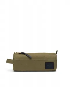 Пенал унисекс из ткани военного зеленого цвета на молнии Herschel, зеленый