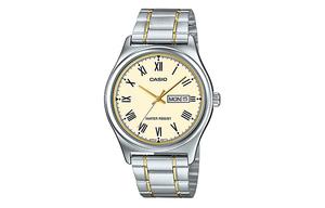 CASIO Часы Men Standard Series Yellow Watch MTP-V006SG-9B, Light Yellow Watch Dial