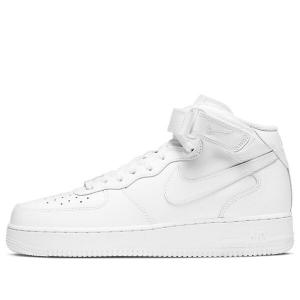 Кроссовки air force 1 mid '07 'triple white' Nike, белый