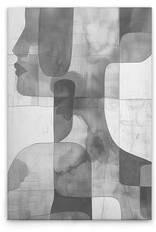 Картина на холсте A.S. Création Abstract Woman, 30x2x45 см цвет grauweiss