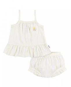 Комплект из 2 предметов: платье и подгузник для девочки Gerber, мультиколор