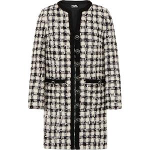 KARL LAGERFELD / Karl Lagerfeld Jeans Длинное платье с длинными рукавами KARL LAGERFELD черно-белое