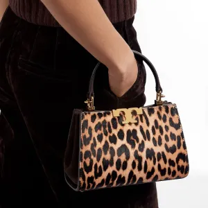 TORY BURCH Eleanor Calf Hair One Shoulder Handbag Mini Women's Light Brown