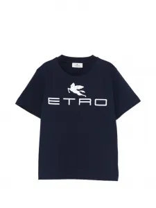 Футболка с логотипом ETRO KIDS, синий