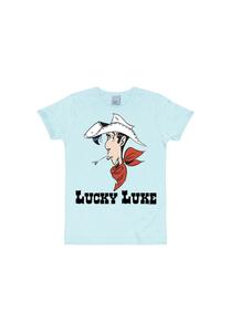 Футболка приталенного кроя Lucky Luke - Портрет LOGOSHIRT, светло-голубой