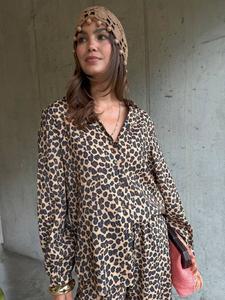 Футболка Miley с леопардовым принтом Never Fully Dressed, Beige