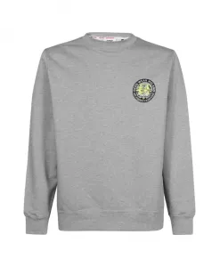 Вышитый хлопковый свитер Gcds, серый