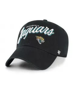 Женская черная регулируемая кепка Jacksonville Jaguars Ariana Clean Up '47 Brand