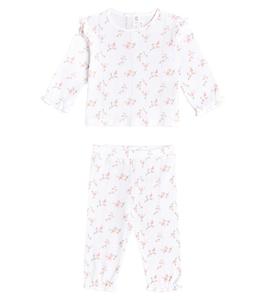 Детские пижамы из хлопка с цветочным принтом Tartine et Chocolat, Blanc