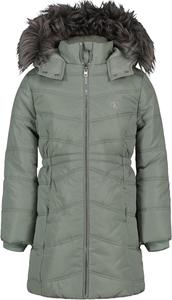 Зимняя куртка-пуховик Calvin Klein для девочек с капюшоном, длинное плотное пальто с флисовой подкладкой, Aerial Iceberg Green