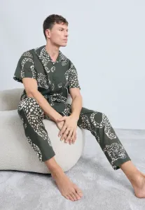 Мужская кубинская длинная пижама Desmond & Dempsey, Green