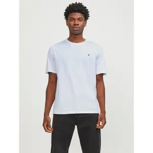 Рубашка с круглым вырезом Jack & Jones "JJEPAULOS TEE SS CREW NECK NOOS", белый