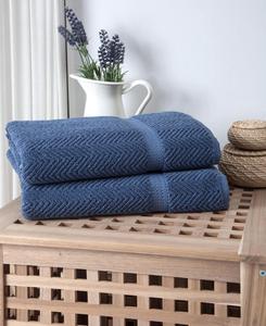 Набор банных полотенец Maui из 2 предметов OZAN PREMIUM HOME, цвет midnight blue