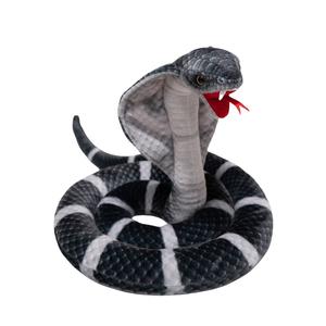 Плюшевая кукла Open Mouthed Glass Snake высотой 118см/160см Tak Bebe, черный
