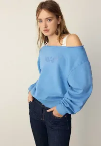 Толстовка с крыльями, украшенными стразами Stradivarius, Light Blue