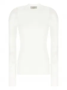 Топ с длинными рукавами SPORTMAX, белый