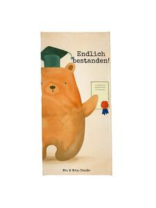 Mr. & Mrs. Panda Дизайн экзаменационного бланка с изображением медведя из полотенца и надписью белого цвета