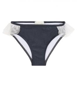 Плавки бикини Saladeta с отделкой из тюля Suncracy, синий