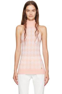 Майка с розовыми бриллиантами Balmain