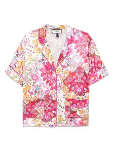 Рубашка с принтом NISSA, розовый