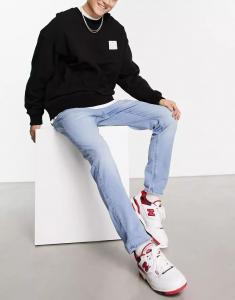 Светлые джинсы узкого кроя Only & Sons Loom