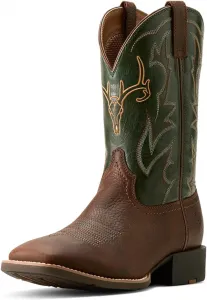 Мужские спортивные ботинки-ковбой ARIAT для улицы, коричневый/зеленый