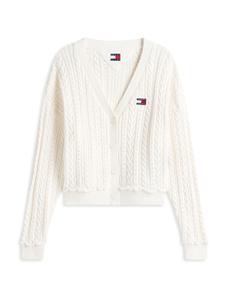 Tommy Jeans Вязаный кардиган в белом цвете