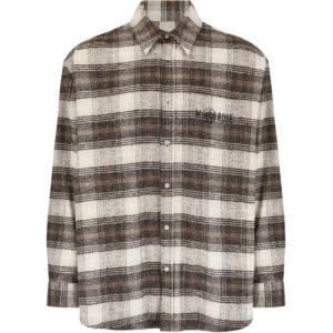 Рубашка в клетку Martine Rose, коричневый