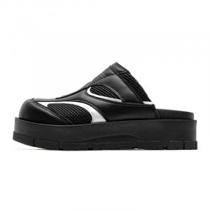 Mule Donkey Износостойкие тихие тапочки-слайды унисекс, черные