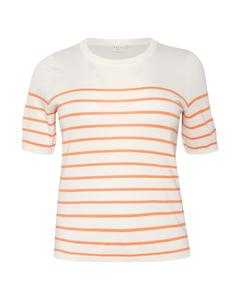 Тонкий вязаный свитер KAFFE CURVE Sweater Malia, белый