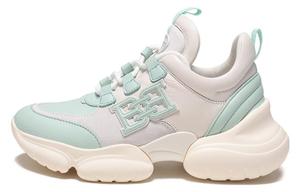 Дышащие низкие повседневные спортивные кроссовки женские Aqua Green BALLY, Aqua Green White