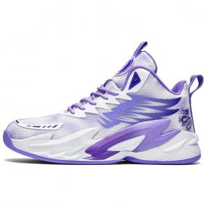 BIANSULONG Амортизирующие Баланс Поддержка Износостойкие Противоскользящие Высокие Баскетбольные Кроссовки Унисекс Белый Светло-Зеленый, цвет White Light Green