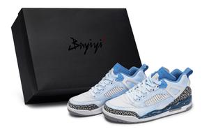 Jordan Баскетбольные кроссовки Spizike Vintage, унисекс, низкие, черные/белые/синие