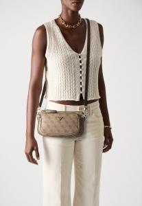 Сумка NOELLE II DBL POUCH CROSSBODY SET Guess, коричневый