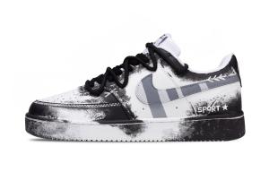 Nike Court Vision 1 Street Ruins Abrasion Resistant Low top Skateboard Shoes мужские черные