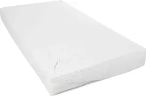 Простыня Primera "Мако из тонкого трикотажа", подходит для стандартных матрасов 90-100х200 см, 1 шт., белый