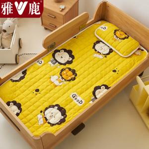 Yalu Наматрасник стеганый из хлопка 70х120 см, класс А, утолщенный, мягкий, Happy Cute Lion