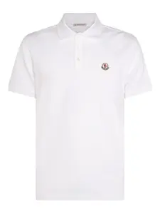 Рубашка-поло с нашивкой-логотипом MONCLER