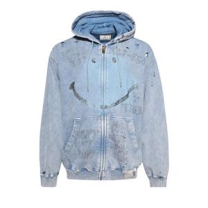 Парка Maison Mihara Yasuhiro Bleached Parka, Blue