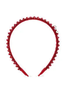 Ободок с бисером Monnalisa, красный