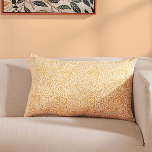 Декоративная льняная подушка Roselli Trading Paisley Block, 14 x 21 дюйм, мультиколор