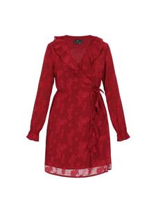 Faina Женское платье бордового цвета